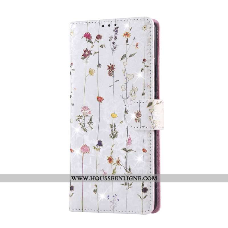 Housse Xiaomi Redmi Note 14 Pro 5G / Poco X7 5G Blocage RFID Fleurettes