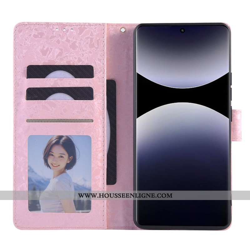 Housse Xiaomi Redmi Note 14 Pro 5G / Poco X7 5G Blocage RFID Fleurettes