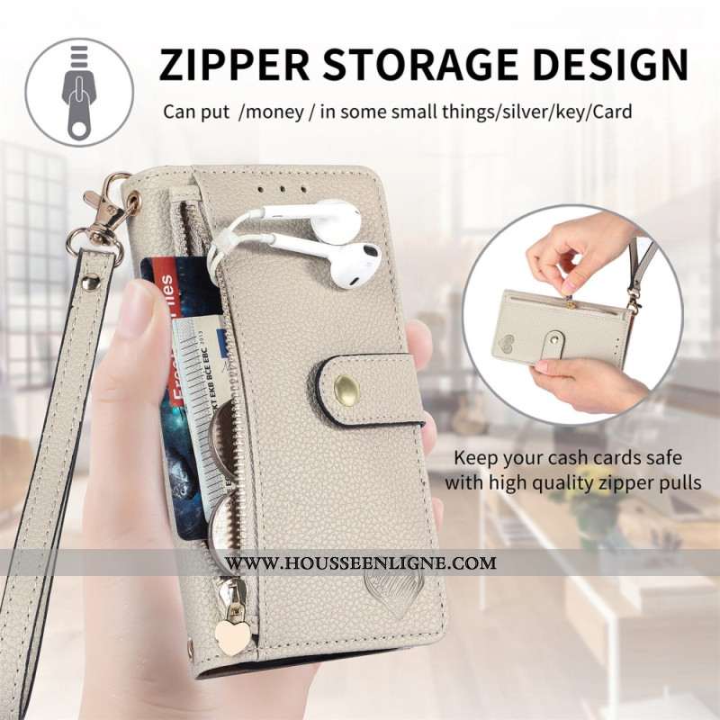 Housse Xiaomi Redmi Note 14 Pro 5G / Poco X7 Blocage RFID Motif Coeur