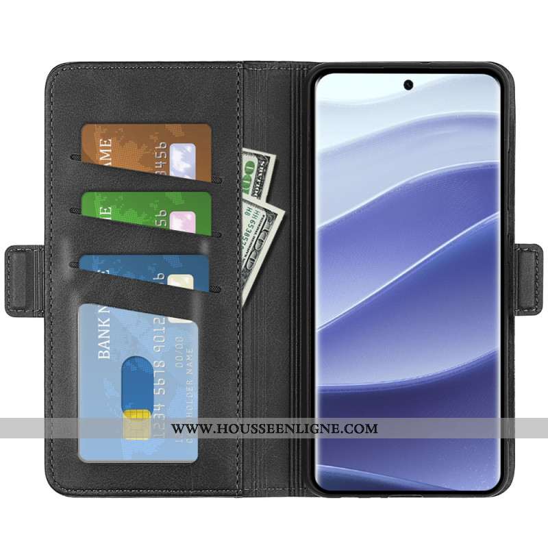 Housse Xiaomi Redmi Note 14 Pro 5G / Poco X7 Double Fermoir