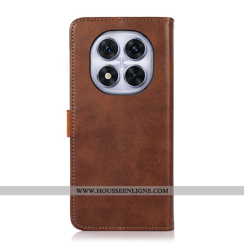 Housse Xiaomi Redmi Note 14 Pro 5G / Poco X7 Fermoir Doré KHAZNEH