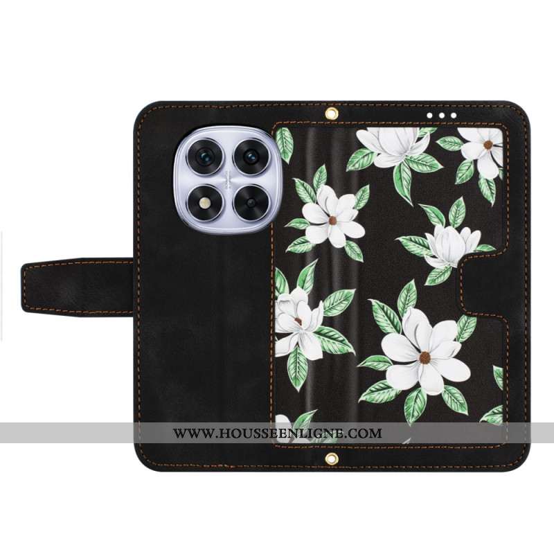 Housse Xiaomi Redmi Note 14 Pro 5G / Poco X7 Florale avec Lanière