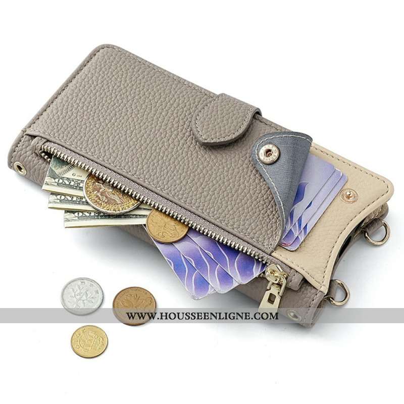 Housse Xiaomi Redmi Note 14 Pro 5G / Poco X7 Portefeuille avec Chaîne