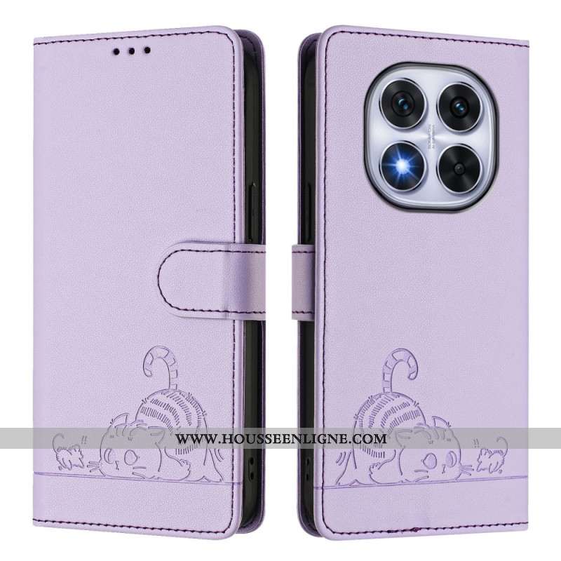 Housse Xiaomi Redmi Note 14 Pro 5G / Poco X7 Protection RFID Scène de Chat