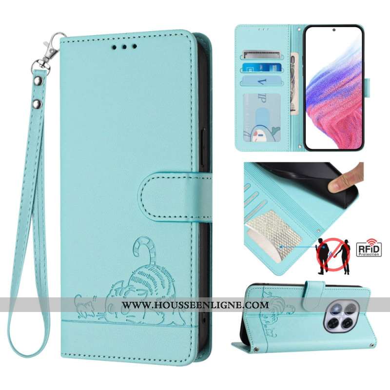 Housse Xiaomi Redmi Note 14 Pro 5G / Poco X7 Protection RFID Scène de Chat