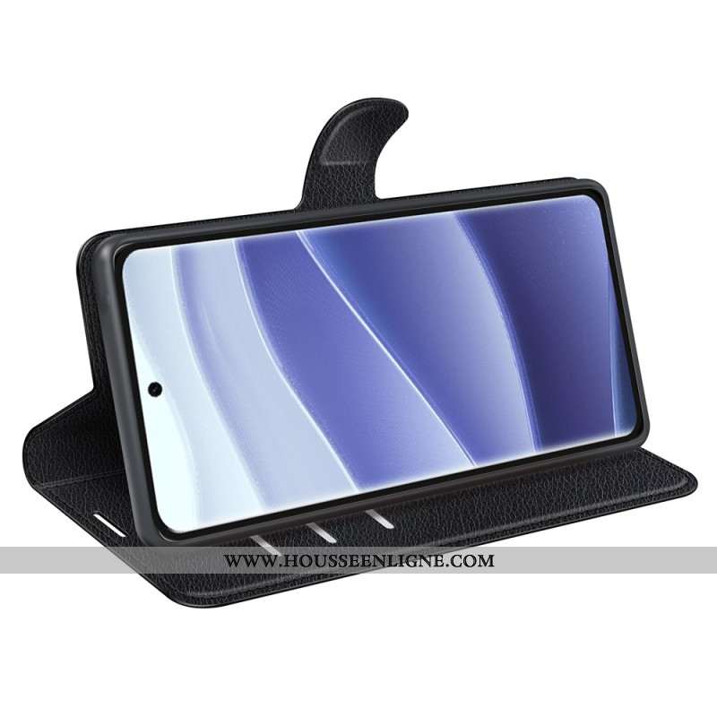 Housse Xiaomi Redmi Note 14 Pro 5G / Poco X7 Simili Cuir Litchi Classique