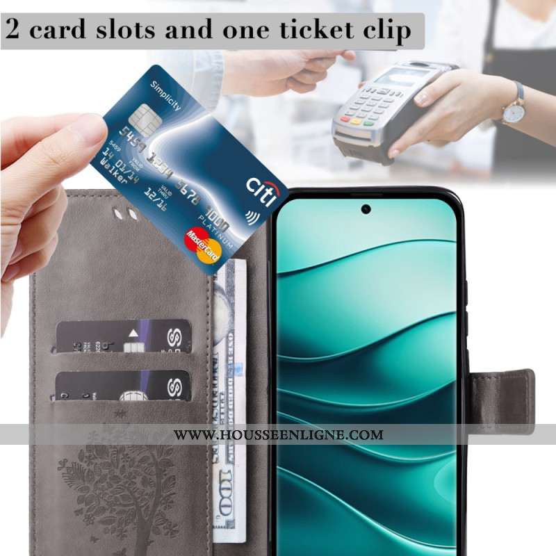 Housse Xiaomi Redmi Note 14 Pro Plus 5G / 14 Pro 5G / Poco X7 Arbre et Chat