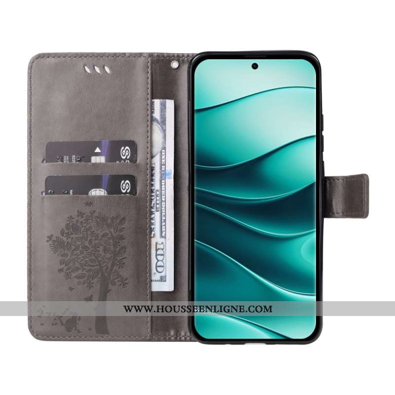 Housse Xiaomi Redmi Note 14 Pro Plus 5G / 14 Pro 5G / Poco X7 Arbre et Chat