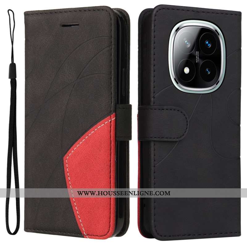 Housse Xiaomi Redmi Note 14 Pro Plus 5G / 14 Pro 5G / Poco X7 Bicolore Lignes Ondulées