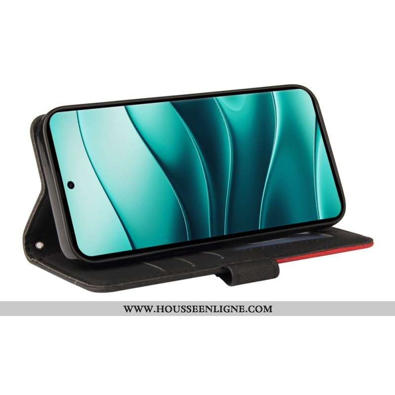 Housse Xiaomi Redmi Note 14 Pro Plus 5G / 14 Pro 5G / Poco X7 Bicolore Lignes Ondulées