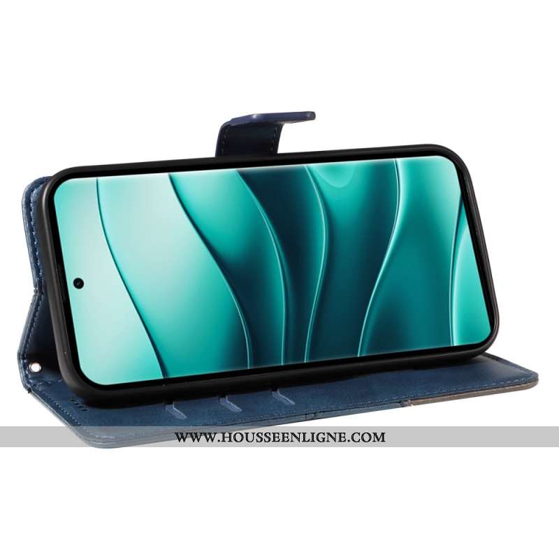 Housse Xiaomi Redmi Note 14 Pro Plus 5G / 14 Pro 5G / Poco X7 Bicolore Lignes à Lanière