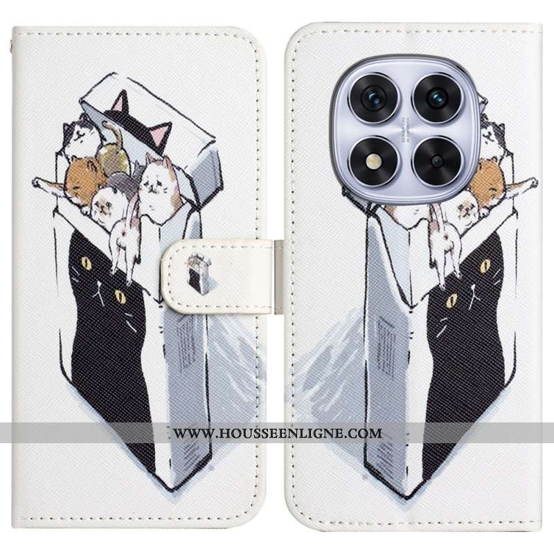 Housse Xiaomi Redmi Note 14 Pro Plus 5G / 14 Pro 5G / Poco X7 Chats dans la Boîte