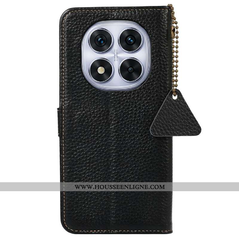 Housse Xiaomi Redmi Note 14 Pro Plus 5G / 14 Pro 5G / Poco X7 Cuir Véritable Blocage RFID