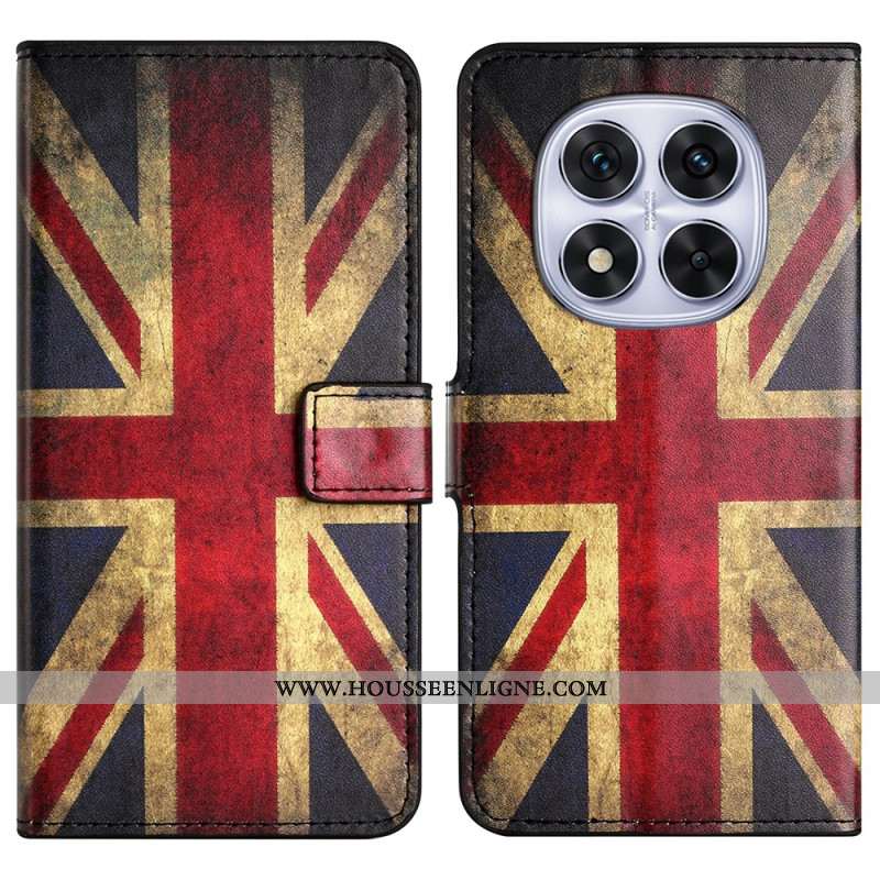 Housse Xiaomi Redmi Note 14 Pro Plus 5G / 14 Pro 5G / Poco X7 Drapeau Anglais Vintage