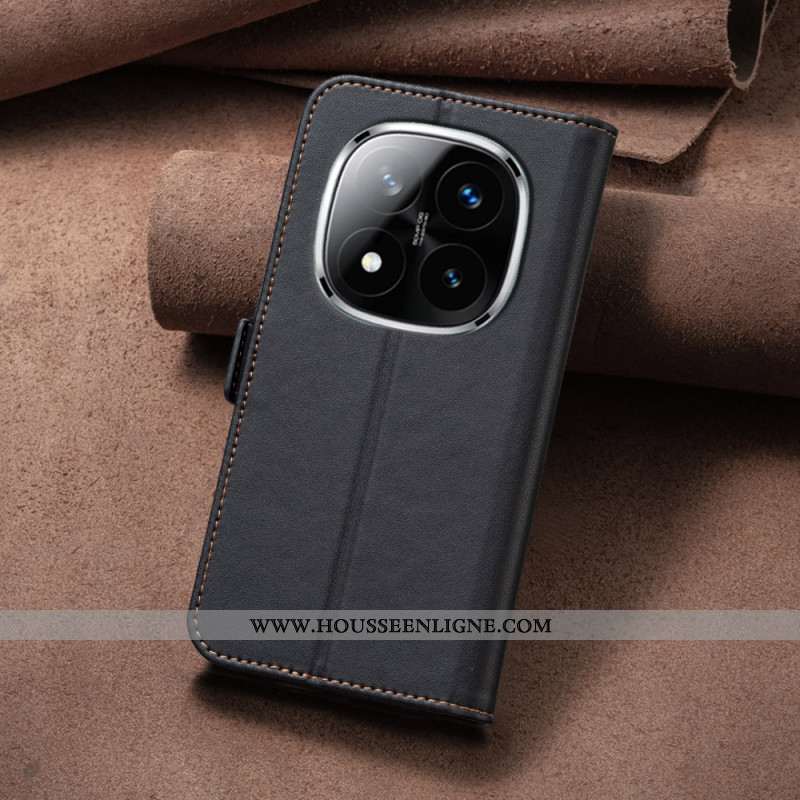 Housse Xiaomi Redmi Note 14 Pro Plus 5G / 14 Pro 5G / Poco X7 Effet Cuir BINFEN COLOR