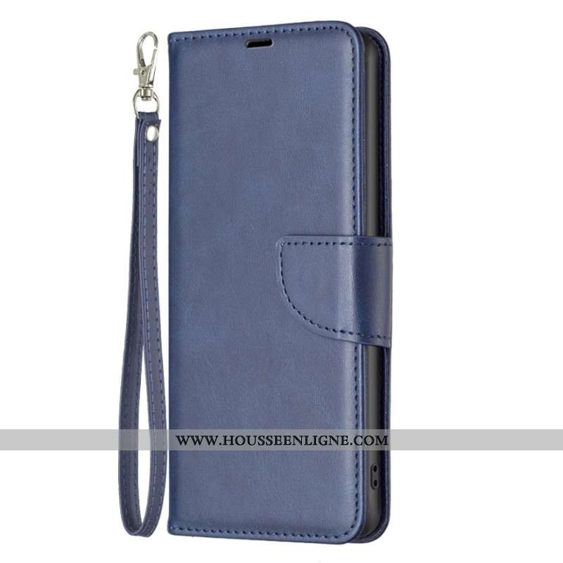 Housse Xiaomi Redmi Note 14 Pro Plus 5G / 14 Pro 5G / Poco X7 Fermoir Oblique à Lanière