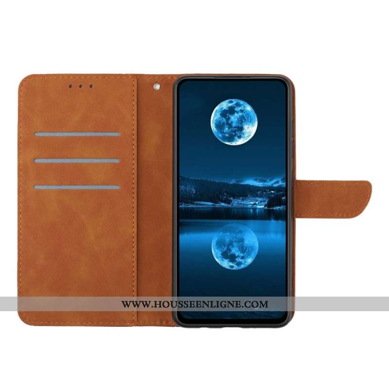 Housse Xiaomi Redmi Note 14 Pro Plus 5G / 14 Pro 5G / Poco X7 Lignes et Tirets à Lanière