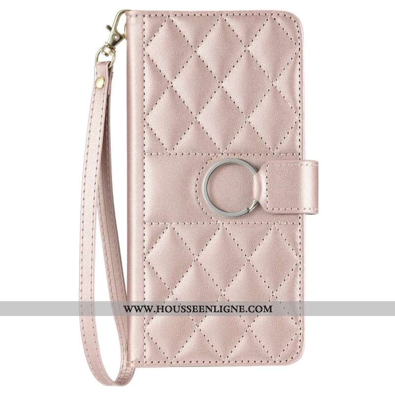 Housse Xiaomi Redmi Note 14 Pro Plus 5G / 14 Pro 5G / Poco X7 Matelassée avec Lanière et Bandoulière