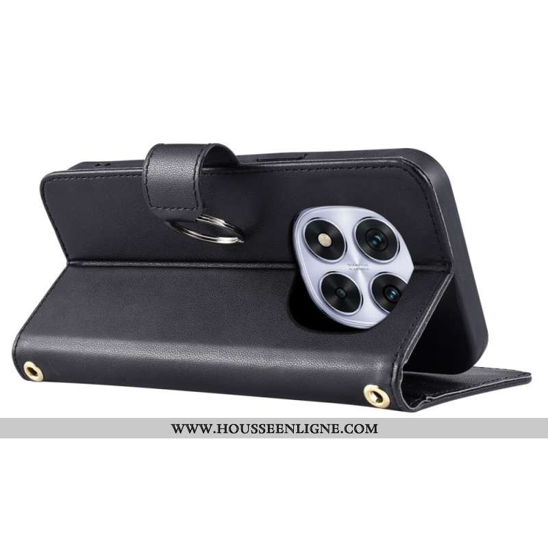Housse Xiaomi Redmi Note 14 Pro Plus 5G / 14 Pro 5G / Poco X7 Matelassée avec Lanière et Bandoulière