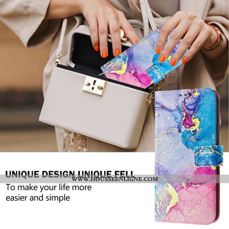 Housse Xiaomi Redmi Note 14 Pro Plus 5G / 14 Pro 5G / Poco X7 Motif Marbre Multicolore