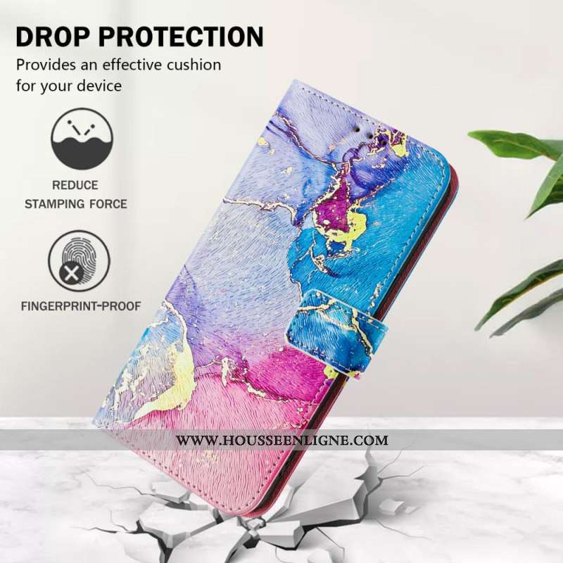 Housse Xiaomi Redmi Note 14 Pro Plus 5G / 14 Pro 5G / Poco X7 Motif Marbre Multicolore