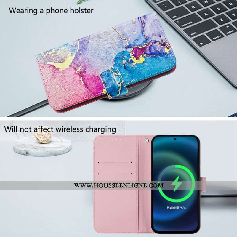 Housse Xiaomi Redmi Note 14 Pro Plus 5G / 14 Pro 5G / Poco X7 Motif Marbre Multicolore