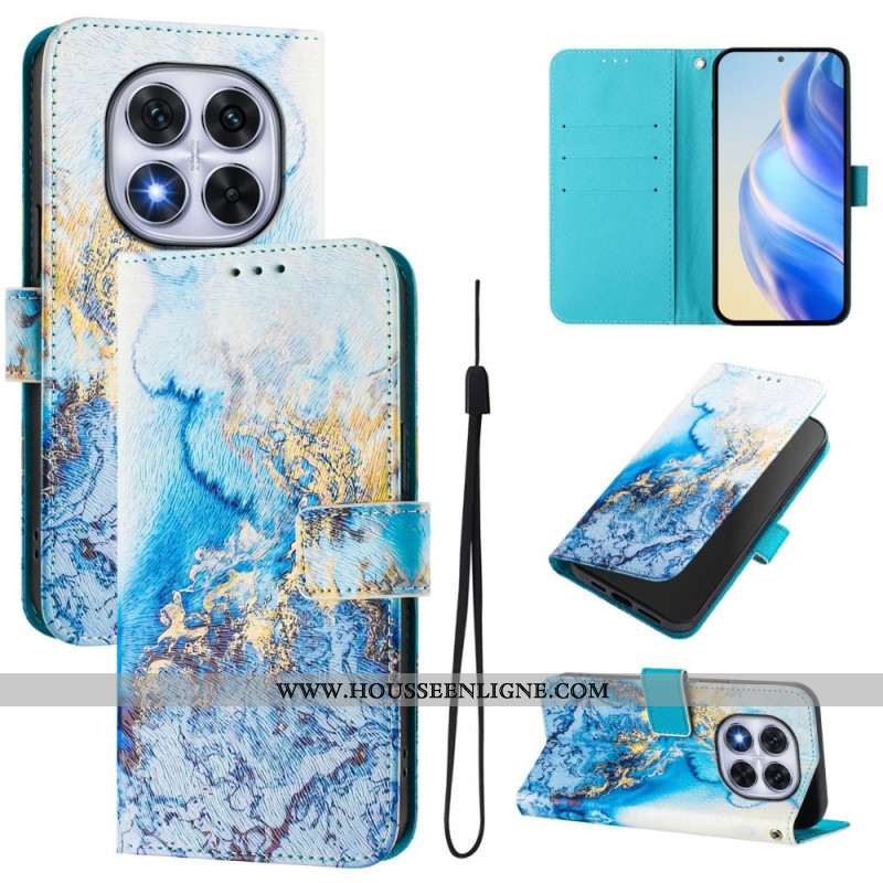 Housse Xiaomi Redmi Note 14 Pro Plus 5G / 14 Pro 5G / Poco X7 Motif Marbre Océanique