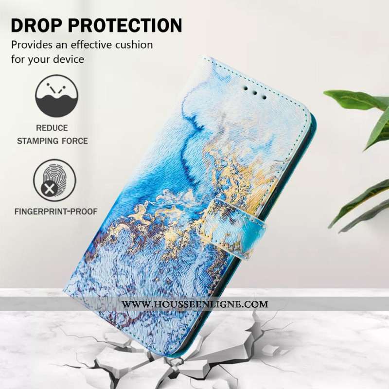 Housse Xiaomi Redmi Note 14 Pro Plus 5G / 14 Pro 5G / Poco X7 Motif Marbre Océanique