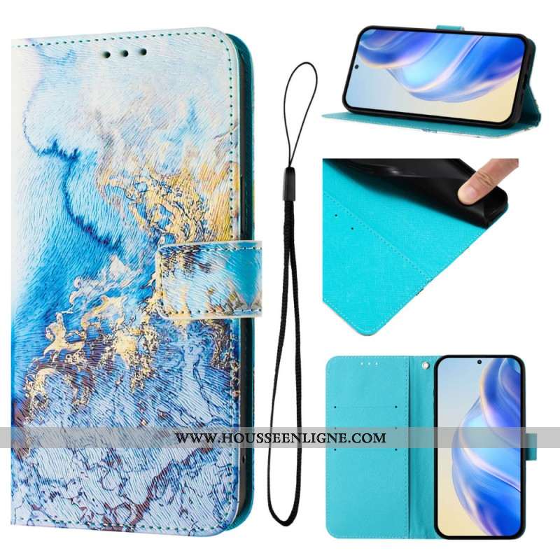 Housse Xiaomi Redmi Note 14 Pro Plus 5G / 14 Pro 5G / Poco X7 Motif Marbre Océanique