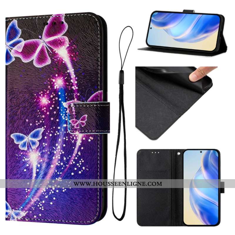 Housse Xiaomi Redmi Note 14 Pro Plus 5G / 14 Pro 5G / Poco X7 Motif Papillons Festifs