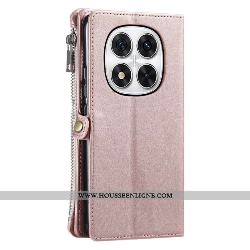 Housse Xiaomi Redmi Note 14 Pro Plus 5G / 14 Pro 5G / Poco X7 Portefeuille et Lanière