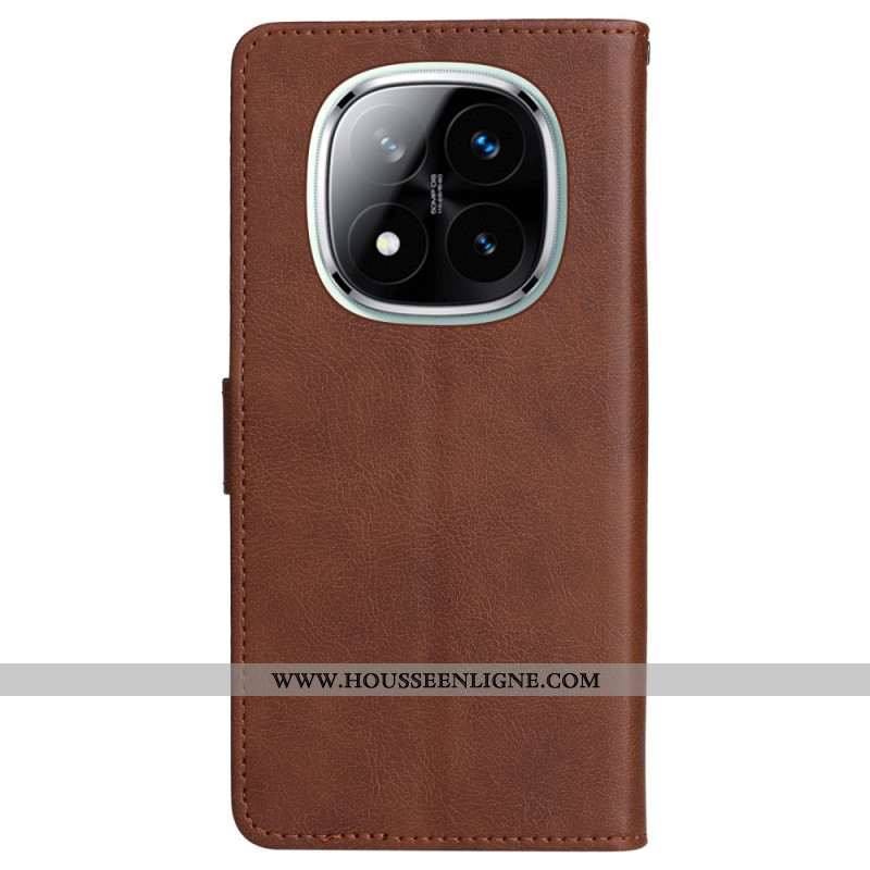 Housse Xiaomi Redmi Note 14 Pro Plus 5G / 14 Pro 5G / Poco X7 Simili Cuir Uni