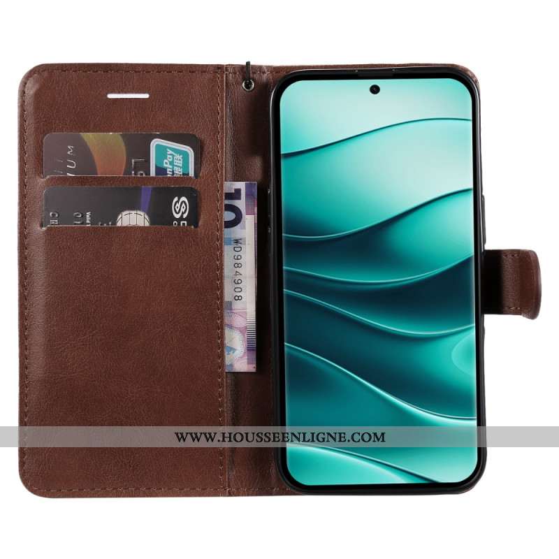 Housse Xiaomi Redmi Note 14 Pro Plus 5G / 14 Pro 5G / Poco X7 Simili Cuir Uni