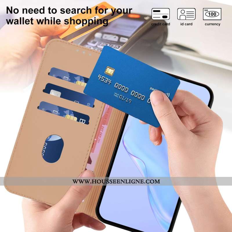 Housse Xiaomi Redmi Note 14 Pro Plus 5G / 14 Pro 5G / Poco X7 Style Cuir Uni