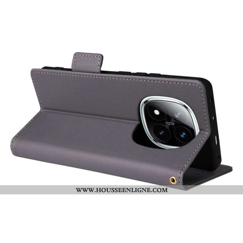 Housse Xiaomi Redmi Note 14 Pro Plus 5G / 14 Pro 5G / Poco X7 Surface Texturée à Lanière