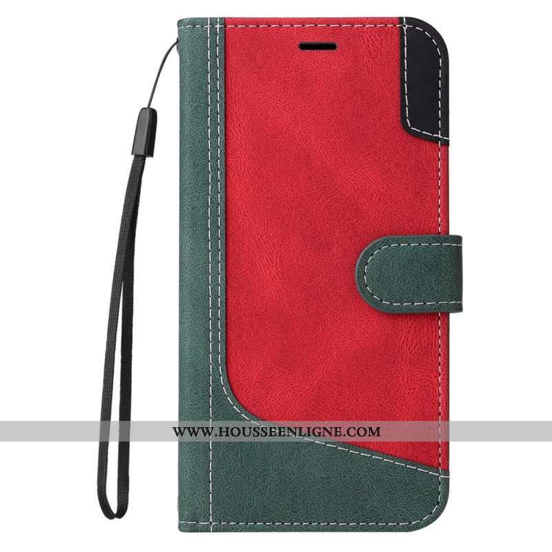 Housse Xiaomi Redmi Note 14 Pro Plus 5G / 14 Pro 5G / Poco X7 Tricolore à Lanière