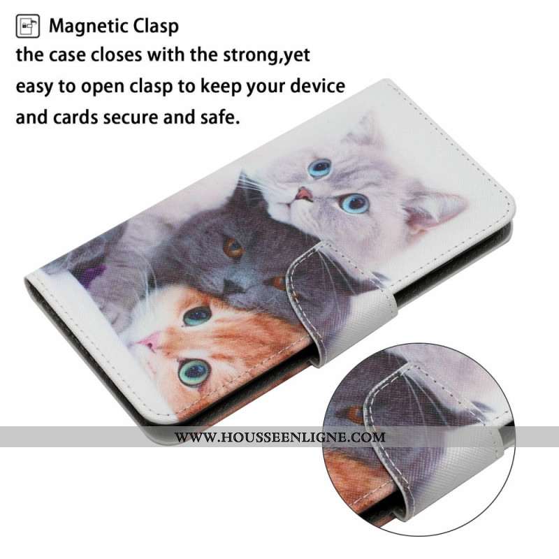 Housse Xiaomi Redmi Note 14 Pro Plus 5G / 14 Pro 5G / Poco X7 Trois Chats