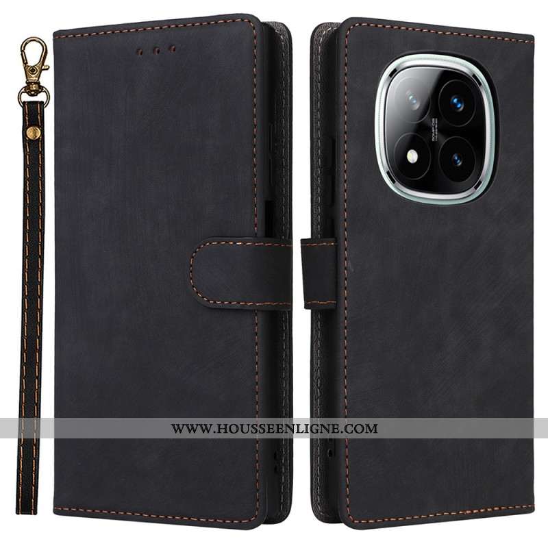 Housse Xiaomi Redmi Note 14 Pro Plus 5G / 14 Pro 5G / Poco X7 Variation Daim à Lanière