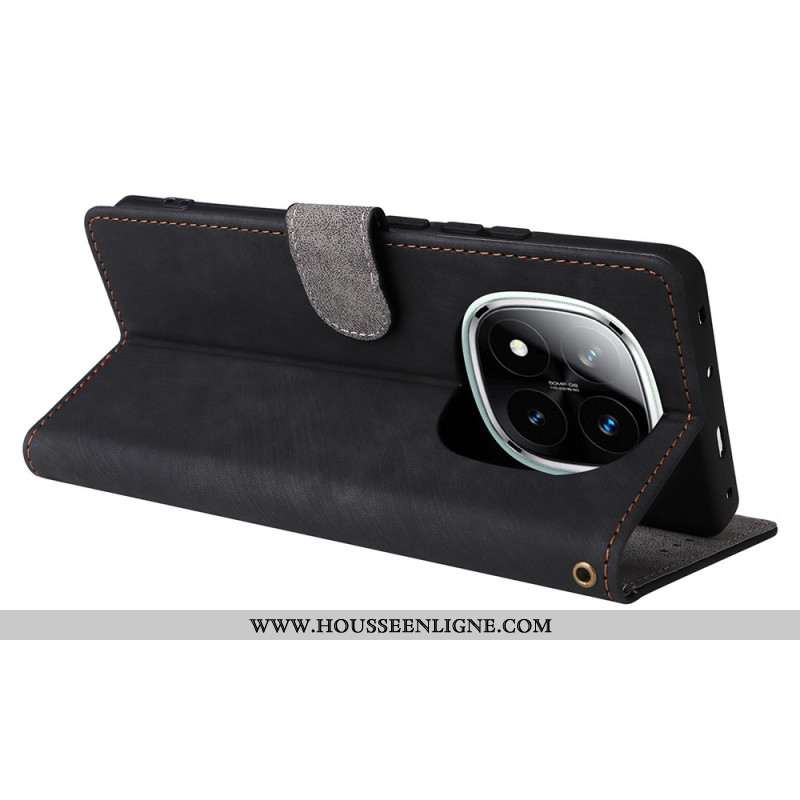 Housse Xiaomi Redmi Note 14 Pro Plus 5G / 14 Pro 5G / Poco X7 Variation Daim à Lanière