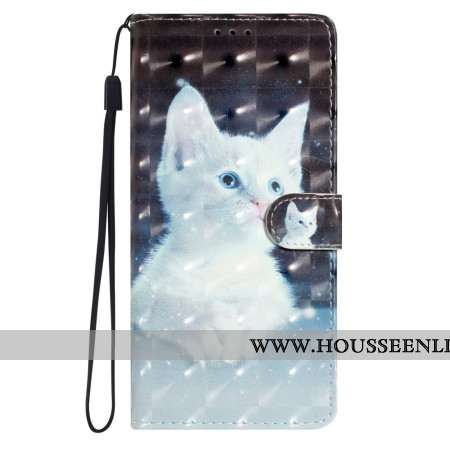 Housse Xiaomi Redmi Note 14 Pro Plus 5G Chat Blanc 3D