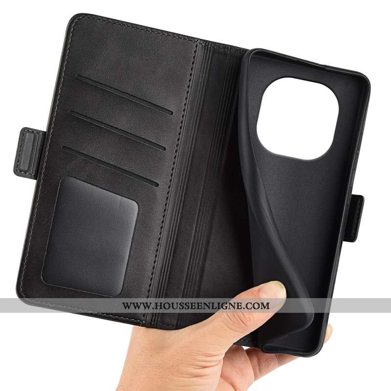 Housse Xiaomi Redmi Note 14 Pro Plus 5G Double Fermoir