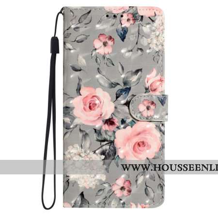 Housse Xiaomi Redmi Note 14 Pro Plus 5G Fleurs Roses 3D