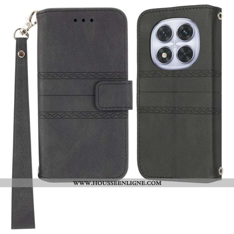 Housse Xiaomi Redmi Note 14 Pro Plus 5G Frise et Lanière