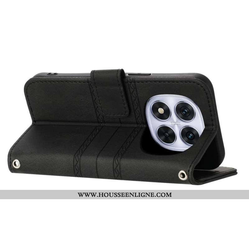 Housse Xiaomi Redmi Note 14 Pro Plus 5G Frise et Lanière