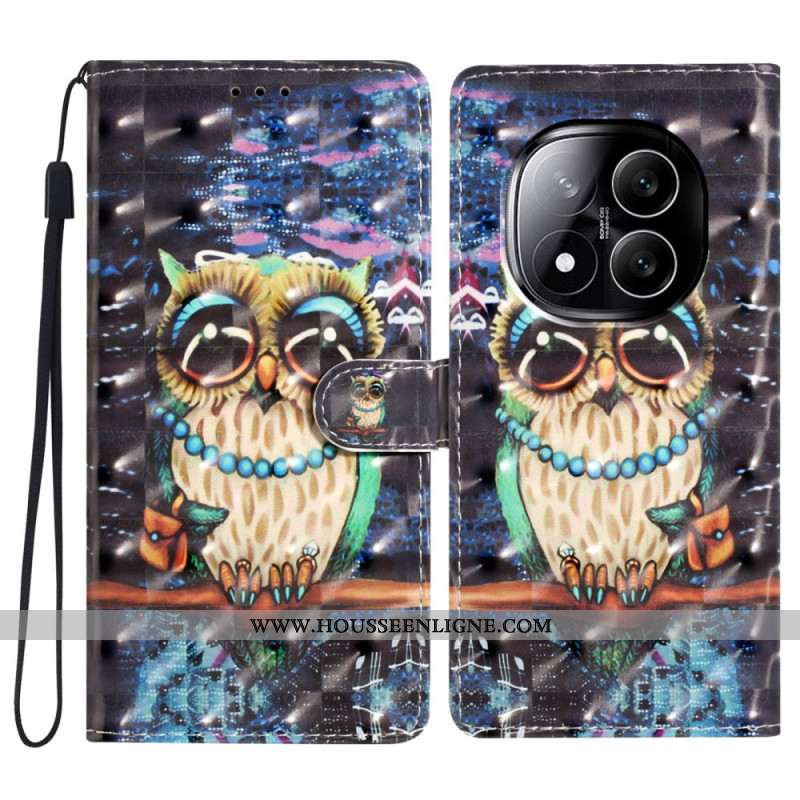 Housse Xiaomi Redmi Note 14 Pro Plus 5G Hibou 3D
