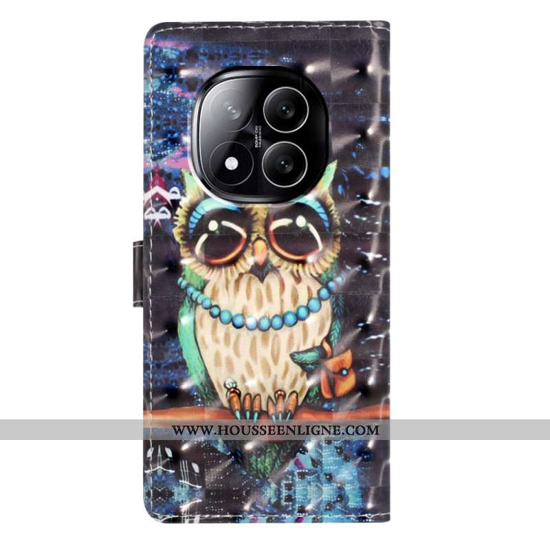 Housse Xiaomi Redmi Note 14 Pro Plus 5G Hibou 3D