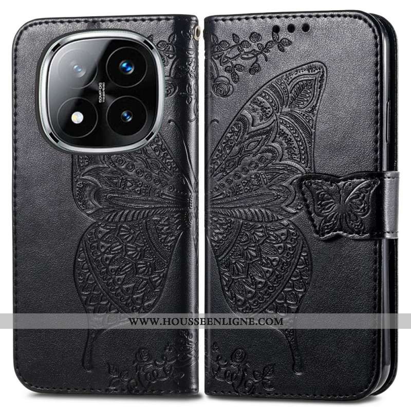 Housse Xiaomi Redmi Note 14 Pro Plus 5G Papillon Baroque