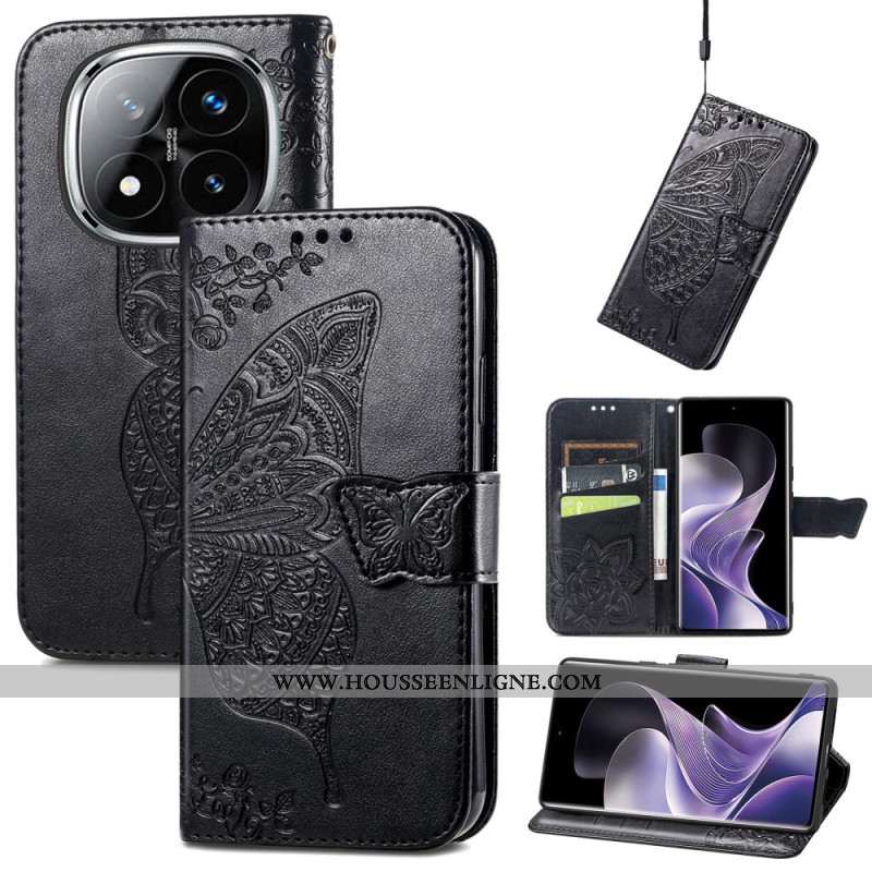 Housse Xiaomi Redmi Note 14 Pro Plus 5G Papillon Baroque