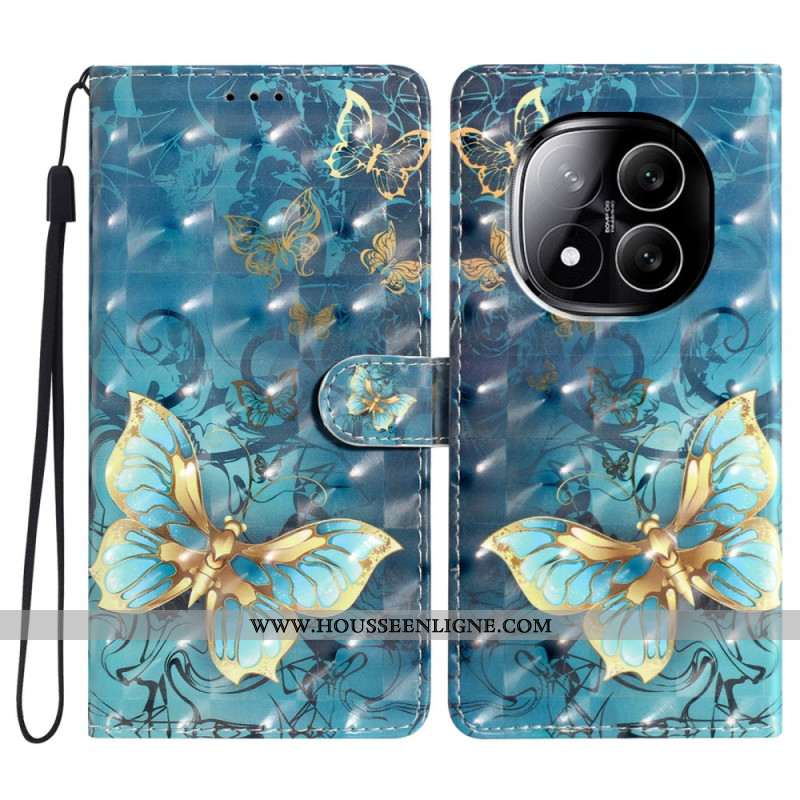 Housse Xiaomi Redmi Note 14 Pro Plus 5G Papillons 3D