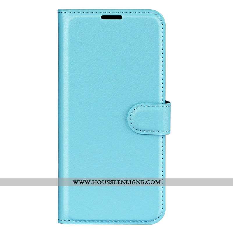 Housse Xiaomi Redmi Note 14 Pro Plus 5G Simili Cuir Litchi Classique